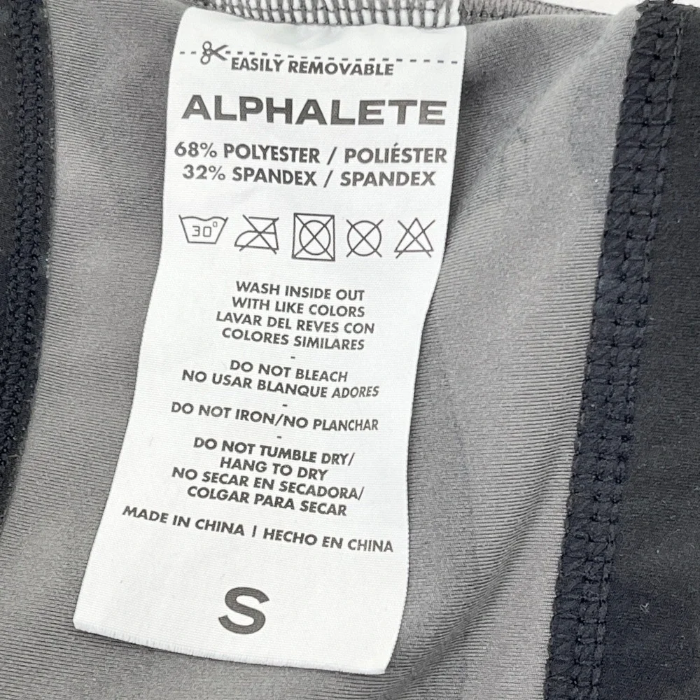 Alphalete Camo Sports Bra Womens Small Double Strap Racerback Athleisure Gym